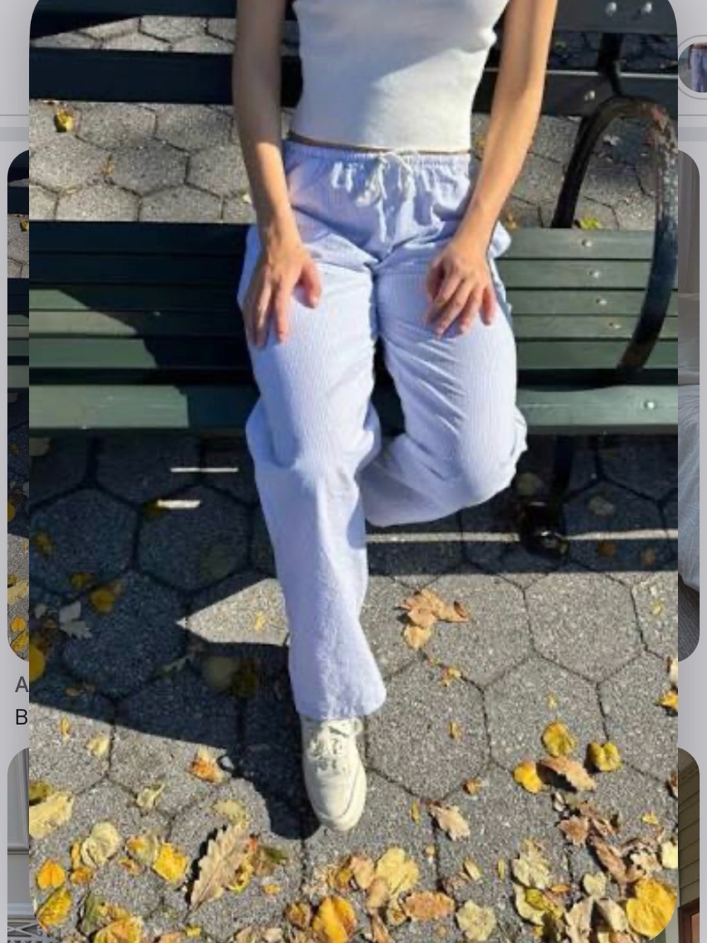 NWT Brandy Melville Linen pants 🩵